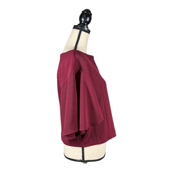 Anthropologie Eri + Ali Viv Cropped Flutter Batwing Top - Picture 4 of 6